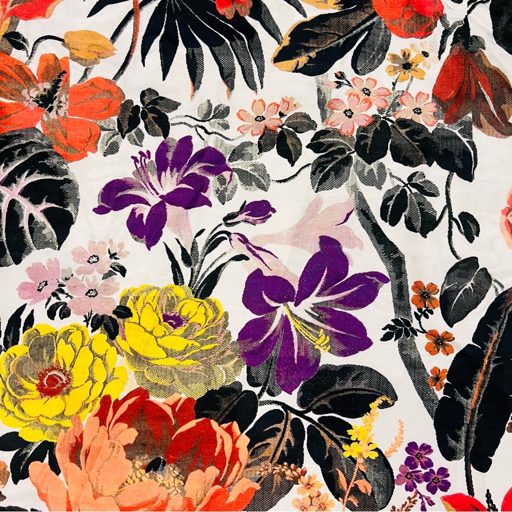 Dries Van Noten Cream & Multicolour Floral Shift Dress - Picture 6 of 9